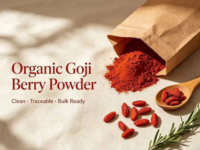 How Can Organic Goji Berry Powder Enhance Natural Color and Flavor in Food Products?
